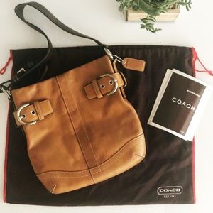 Vintage Camel COACH Shoulder Bag